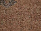 Carpet, Cotton (warp and weft), wool (pile); asymmetrically knotted pile 