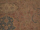 Carpet, Cotton (warp and weft), wool (pile); asymmetrically knotted pile 