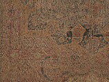 Carpet, Cotton (warp and weft), wool (pile); asymmetrically knotted pile 