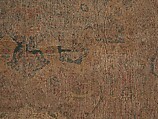 Carpet, Cotton (warp and weft), wool (pile); asymmetrically knotted pile 