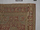 Carpet, Wool (warp, weft and pile); asymmetrically knotted pile