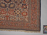 Carpet, Silk (warp, weft and pile); symmetrically knotted pile