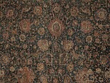 Carpet, Cotton (warp and weft), wool (pile); asymmetrically knotted pile