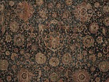 Carpet, Cotton (warp and weft), wool (pile); asymmetrically knotted pile