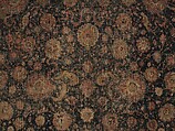 Carpet, Cotton (warp and weft), wool (pile); asymmetrically knotted pile