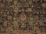 Carpet, Cotton (warp and weft), wool (pile); asymmetrically knotted pile