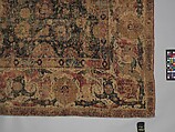 Carpet, Cotton (warp and weft), wool (pile); asymmetrically knotted pile