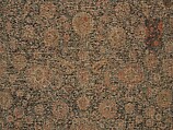 Carpet, Cotton (warp and weft), wool (pile); asymmetrically knotted pile