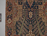 Carpet with Tree and Cartouche Design, Cotton (warp and weft), wool (pile); asymmetrically knotted pile