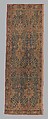 Carpet with Tree and Cartouche Design, Cotton (warp and weft), wool (pile); asymmetrically knotted pile
