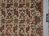 "Bird" Carpet, Wool (warp, weft and pile); symmetrically knotted pile