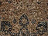 Carpet, Cotton (warp and weft), wool (pile); asymmetrically knotted pile
