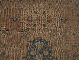 Carpet, Cotton (warp and weft), wool (pile); asymmetrically knotted pile