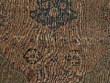 Carpet, Cotton (warp and weft), wool (pile); asymmetrically knotted pile