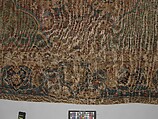 Carpet, Cotton (warp and weft), wool (pile); asymmetrically knotted pile