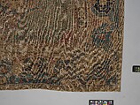 Carpet, Cotton (warp and weft), wool (pile); asymmetrically knotted pile