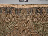 Carpet, Cotton (warp and weft), wool (pile); asymmetrically knotted pile
