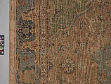 Carpet, Cotton (warp and weft), wool (pile); asymmetrically knotted pile