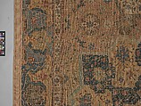 Carpet, Cotton (warp and weft), wool (pile); asymmetrically knotted pile
