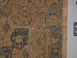 Carpet, Cotton (warp and weft), wool (pile); asymmetrically knotted pile