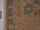 Carpet, Cotton (warp and weft), wool (pile); asymmetrically knotted pile