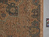 Carpet, Cotton (warp and weft), wool (pile); asymmetrically knotted pile