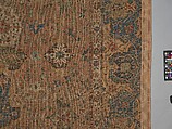 Carpet, Cotton (warp and weft), wool (pile); asymmetrically knotted pile