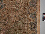 Carpet, Cotton (warp and weft), wool (pile); asymmetrically knotted pile