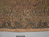 Carpet, Cotton (warp and weft), wool (pile); asymmetrically knotted pile