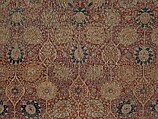 Carpet, Silk; asymmetrically knotted pile