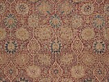 Carpet, Silk; asymmetrically knotted pile