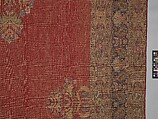 Carpet, Cotton (warp and weft), silk (pile); asymmetrically knotted pile