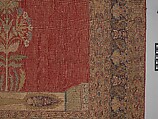 Carpet, Cotton (warp and weft), silk (pile); asymmetrically knotted pile