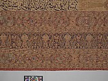 Carpet, Cotton (warp and weft), silk (pile); asymmetrically knotted pile