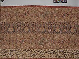 Carpet, Cotton (warp and weft), silk (pile); asymmetrically knotted pile