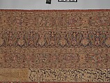 Carpet, Cotton (warp and weft), silk (pile); asymmetrically knotted pile