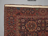 Harshang Carpet, Wool (warp, weft and pile); symmetrically knotted pile
