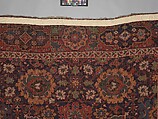 Harshang Carpet, Wool (warp, weft and pile); symmetrically knotted pile