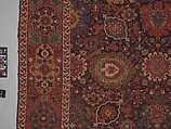 Harshang Carpet, Wool (warp, weft and pile); symmetrically knotted pile