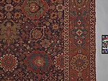 Harshang Carpet, Wool (warp, weft and pile); symmetrically knotted pile