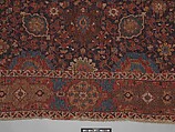 Harshang Carpet, Wool (warp, weft and pile); symmetrically knotted pile