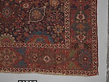 Harshang Carpet, Wool (warp, weft and pile); symmetrically knotted pile
