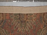 Carpet with Geometricized Floral Design, Wool (warp, weft, and pile); symmetrically knotted pile