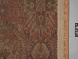 Carpet with Geometricized Floral Design, Wool (warp, weft, and pile); symmetrically knotted pile