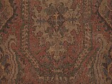 Carpet with Geometricized Floral Design, Wool (warp, weft, and pile); symmetrically knotted pile