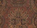 Carpet with Geometricized Floral Design, Wool (warp, weft, and pile); symmetrically knotted pile