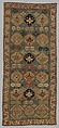 Shield Carpet, Cotton (warp, weft), wool (pile); symmetrically woven pile