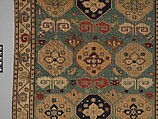 Shield Carpet, Cotton (warp, weft), wool (pile); symmetrically woven pile