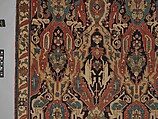 Carpet, Cotton (warp), wool (weft); symmetrically woven pile