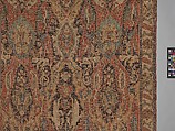Carpet, Cotton (warp), wool (weft); symmetrically woven pile